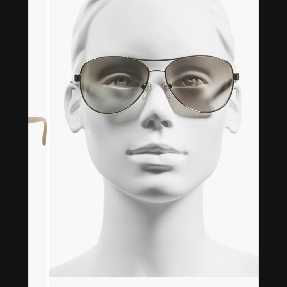 Burberry Stylish Silver Aviator Sunglasses